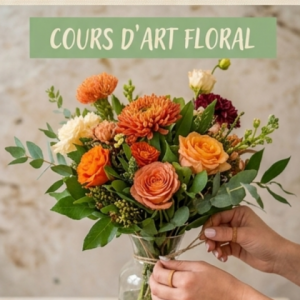 cours art floral en atelier chez la fleuriste estelle à nancy