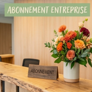 abonnement entreprise livraison chaque semaine d'un bouquet a l'accueil et entretien