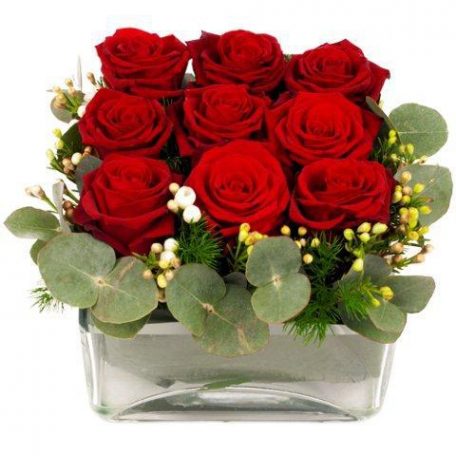 roses rouges pour la fête des amoureux