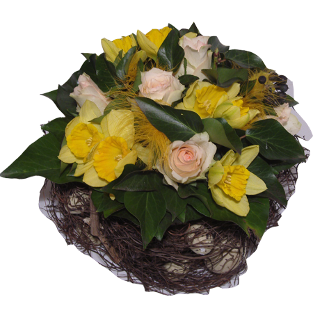 Quelques idées de bouquets et compositions florales sur le thème de Pâques