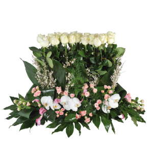 funéraire et fleurs