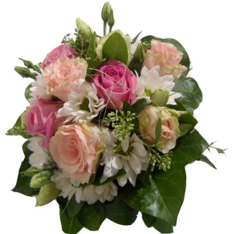 Votre bouquet de mariée pastel rose et blanc