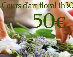 offrir un bon cadeau cours d'art floral