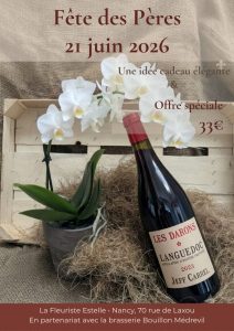 Fêtes des Pères 21 juin 2026_Daron fleurs et vin